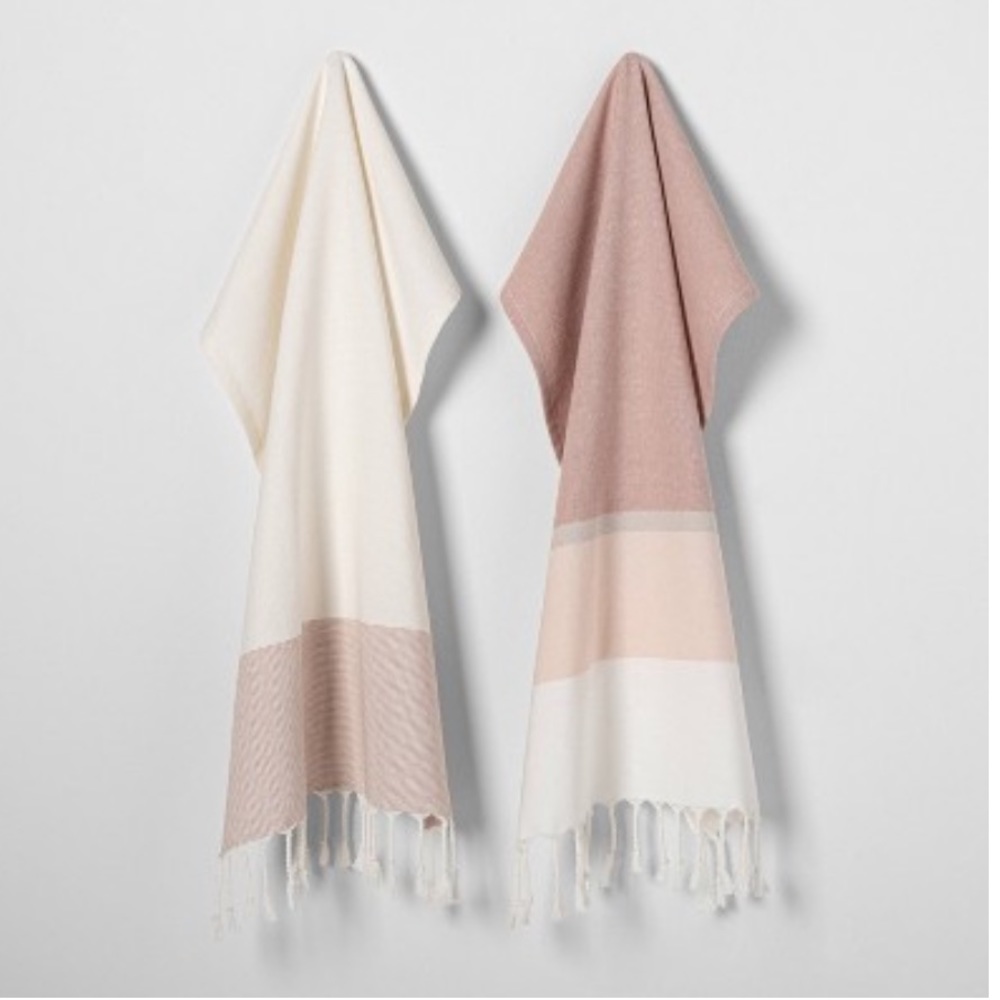 New Rose Gold Stripe Towel Hearth & Hand Magnolia